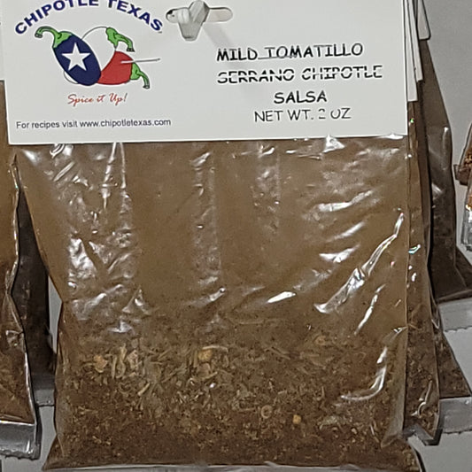 Mild Tomatillo Serrano Chipotle Salsa