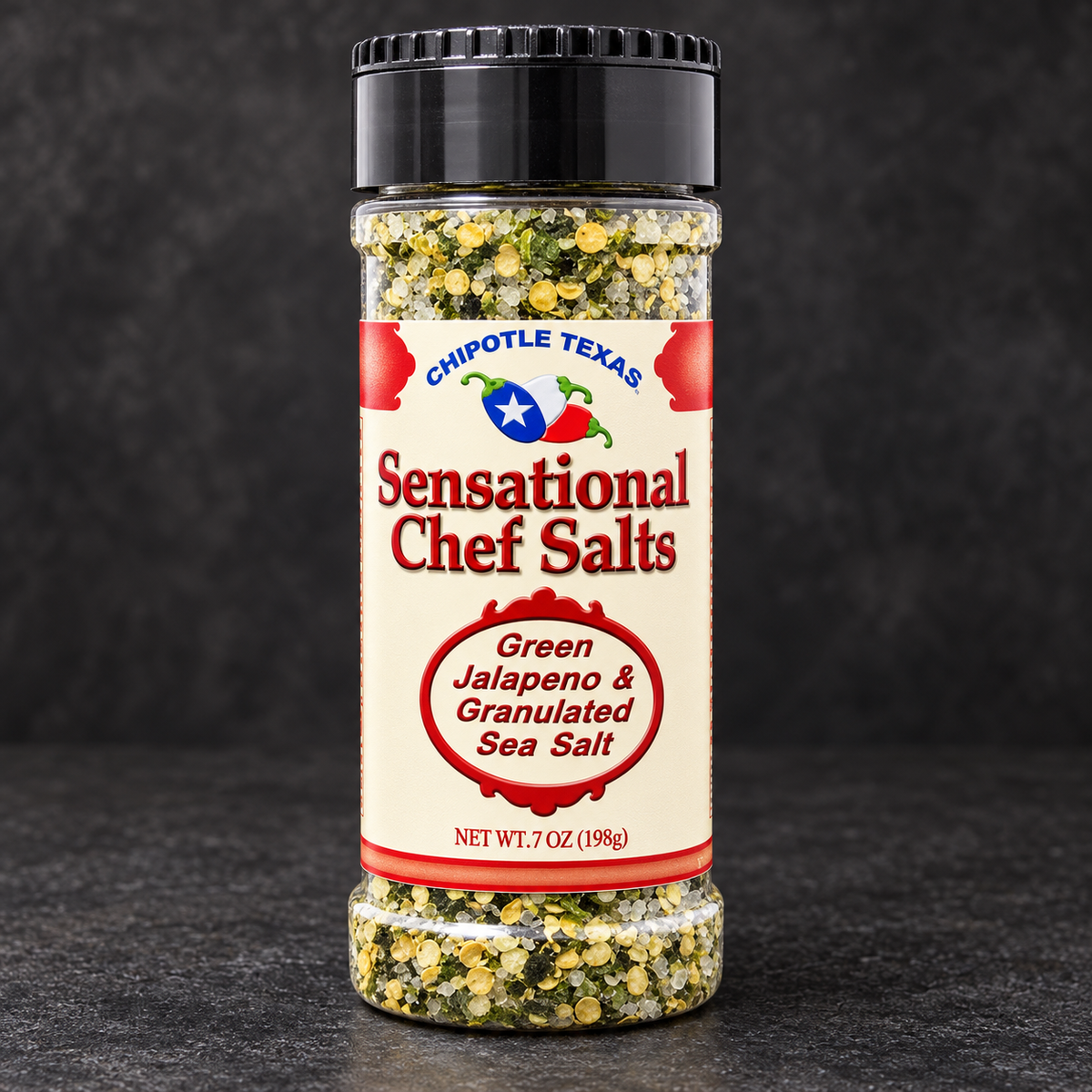 Sensational Chef Salts Green Jalapeño and Granulated Sea Salt