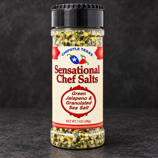 Sensational Chef Salts Green Jalapeño and Granulated Sea Salt
